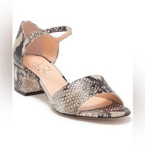 AGL Brenda Fog Snake Embossed Leather Sandal size EU 36‎